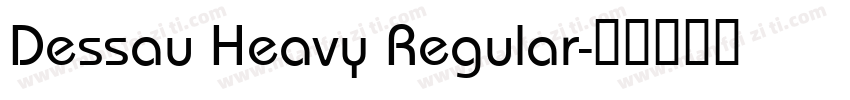 Dessau Heavy Regular字体转换